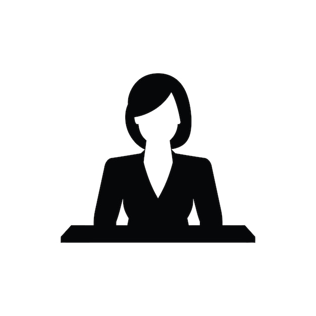 Administrative Assistant Icon Simple Vector Illustration