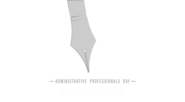 Administrative professionals day text background.