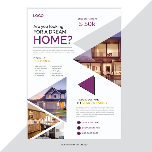 admission flyer design template