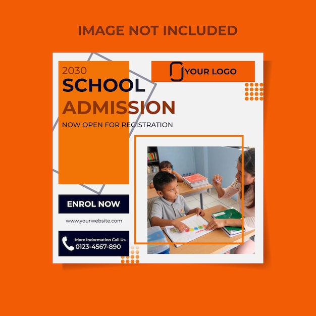 admission school post template