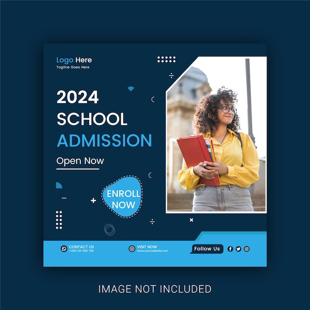 Admission Social Media Post Design