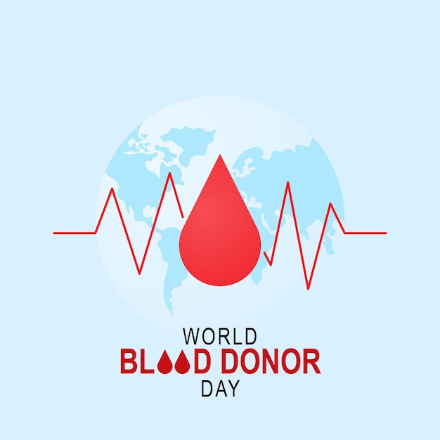 Adobe Illustrator ArtworkWorld Blood Donor Day background