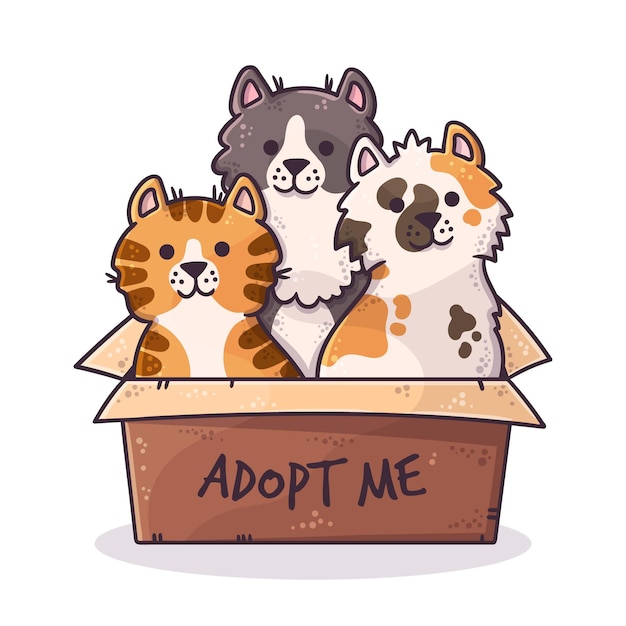 Adopt a pet concept