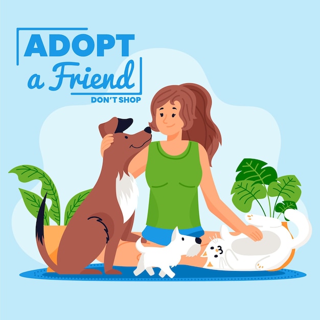 Adopt a pet concept