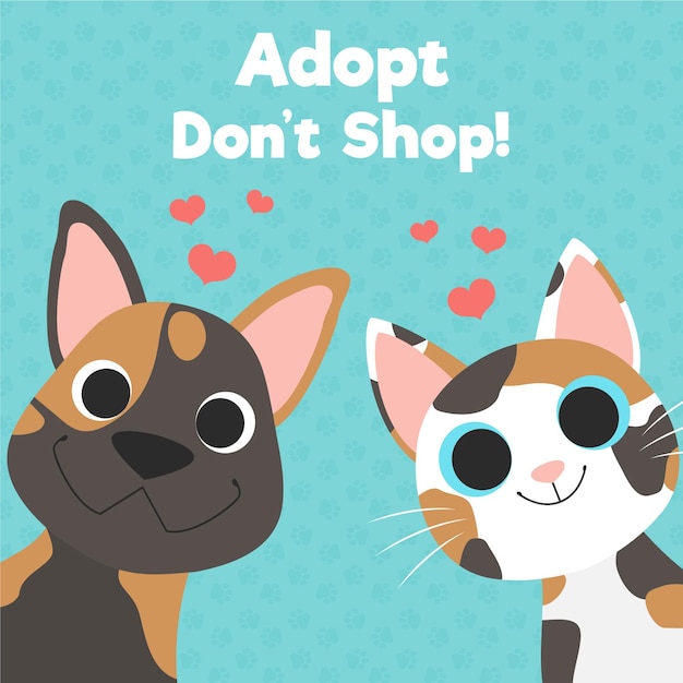 Adopt a pet concept