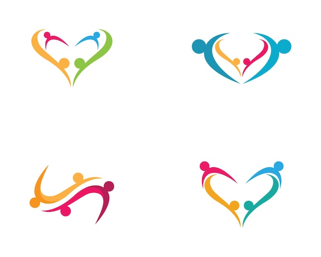 Adoptie en community-care Logo-sjabloon