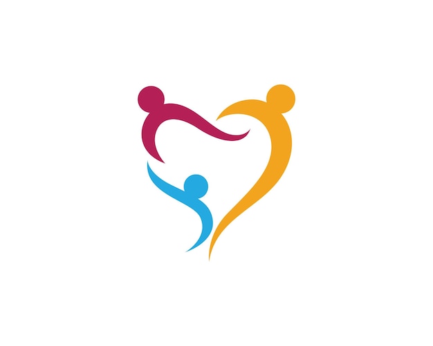 Adoptie en community-care Logo-sjabloon