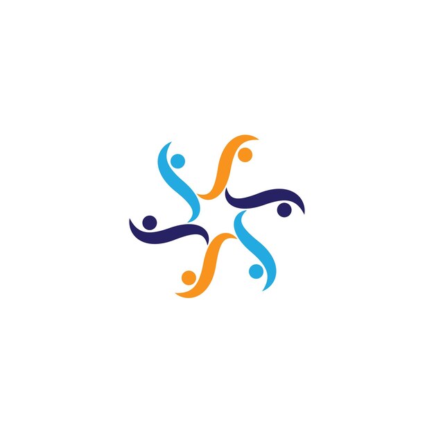 Vector adoptie en gemeenschapszorg logo sjabloon vector pictogram