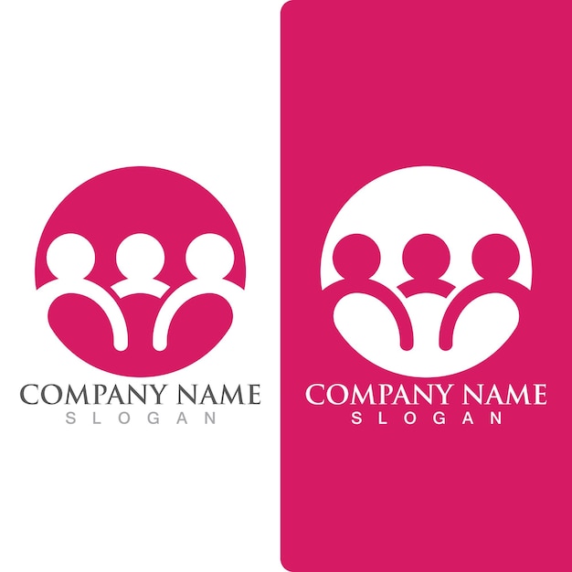 Adozione logo e simbolo modello di progettazione icona sociale