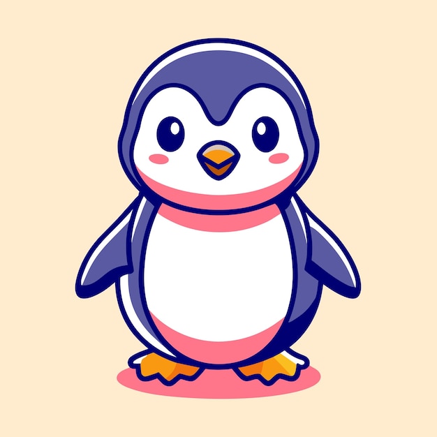 Adorabele Pinguïn Cartoon Character Design
