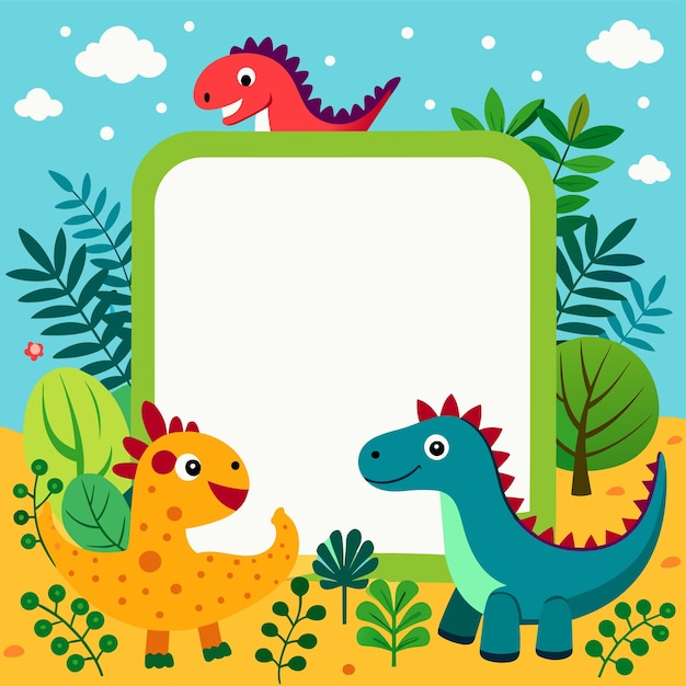 Adorable Baby Dragon Showing Whiteboard Banner met de hand getekende mascotte cartoon personage sticker