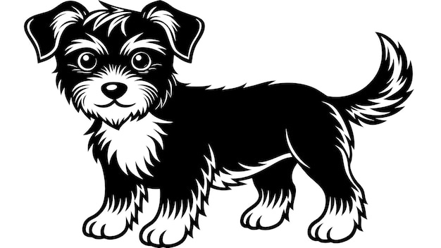 Vector adorable dog vector illustration captivating canine art for your designs