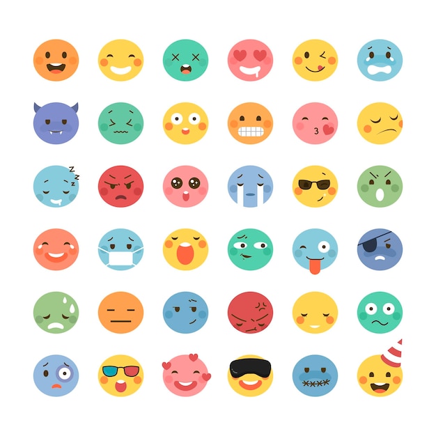 Adorable emoticon design