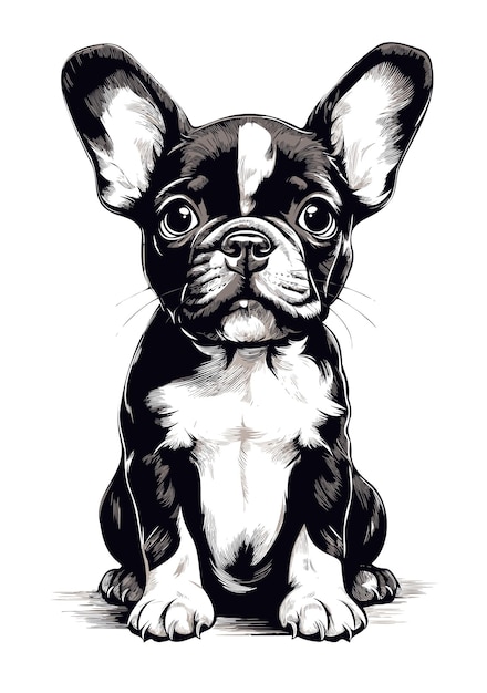 Adorable French bulldog puppy