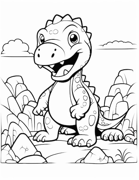 Vector adorable fun kids' coloring page delight on freepik