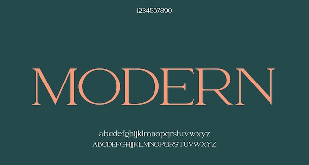 Vector adore font set kleine en grote letters inbegrepen tekens en nimerals elegant logo en mode