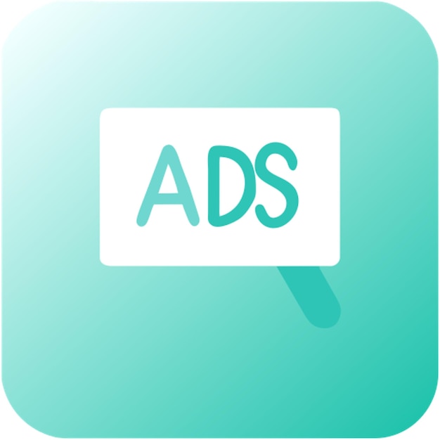 Vector ads icon