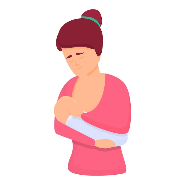 adult breast feeding icon cartoon of adult breast feeding vector icon for web design isolated on white background