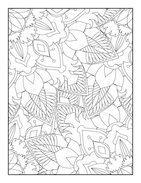 Adult Coloring Book Pages Floral Coloring Book Floral Coloring Page Coloring Pages Coloring Book