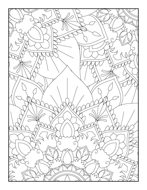 Adult Coloring Book Pages Floral Coloring Book Floral Coloring Page Coloring Pages Coloring Book