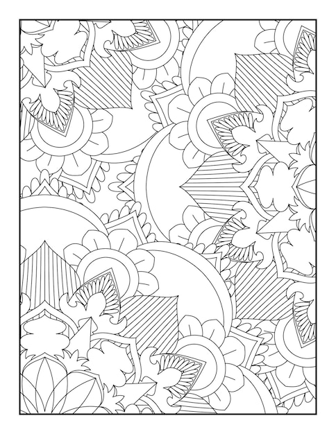 Adult Coloring Book Pages Floral Coloring Book Floral Coloring Page Coloring Pages Coloring Book