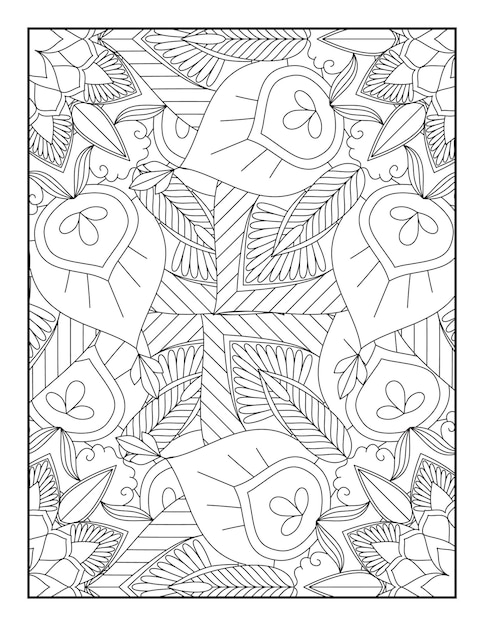 adult coloring page, Floral mandala coloring page