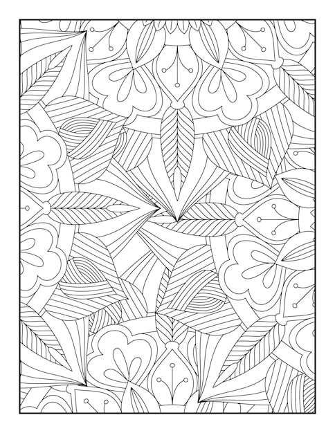 Adult Coloring Page, Floral  Mandala Coloring Page.