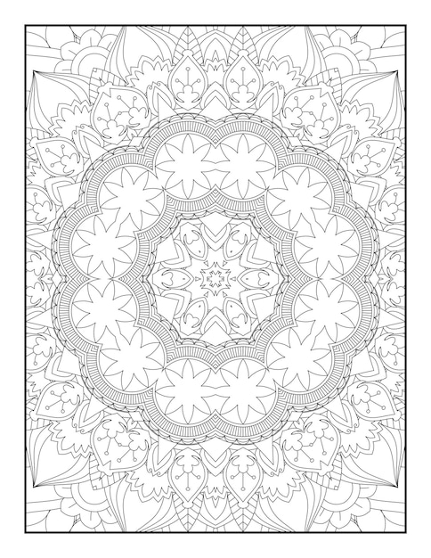 Adult Coloring Page. Mandala Coloring Page. Coloring Page