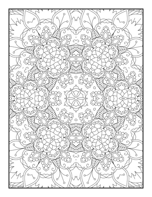 Adult Coloring Page. Mandala Coloring Page. Coloring Page