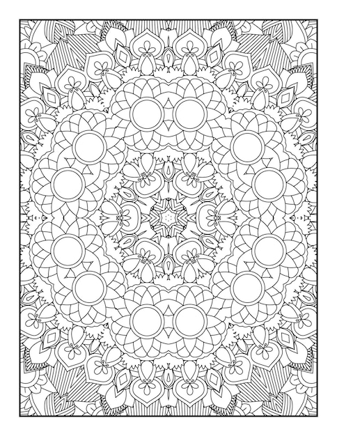 Adult Coloring Page. Mandala Coloring Page. Coloring Page