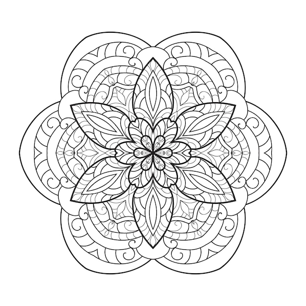 Adult coloring page Mandala