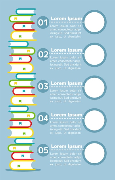 Vector adult education infographic chart design template