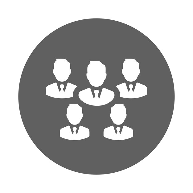 Vector adult fellow group icon gray vector graphics