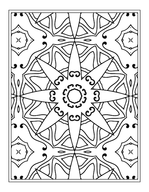 Adult Mandala Coloring Page