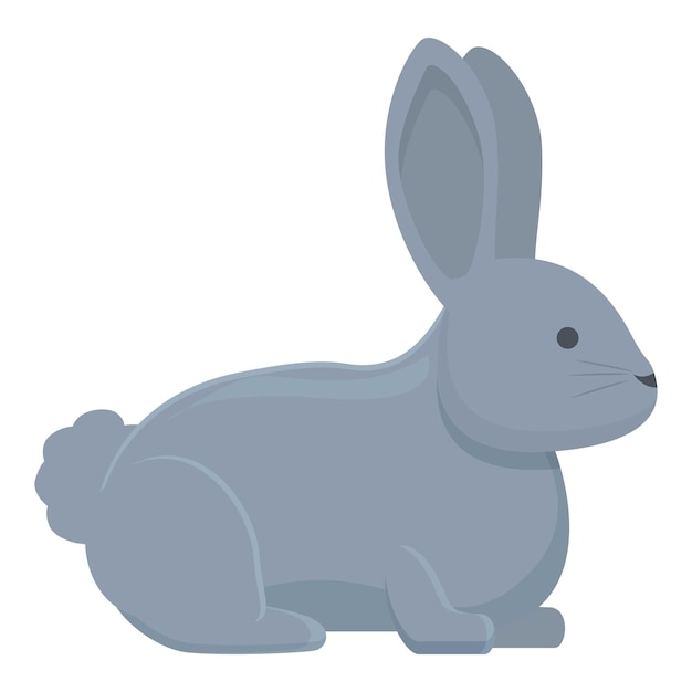 Adult rabbit icon cartoon vector Cute animal Hare rodent