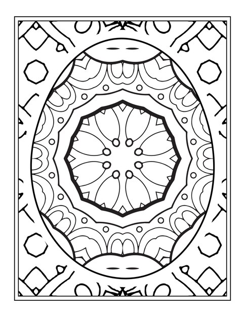 Adults Easter Egg with Flower Pattern coloring page for adults