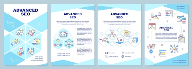 Advanced search engine optimization brochure template