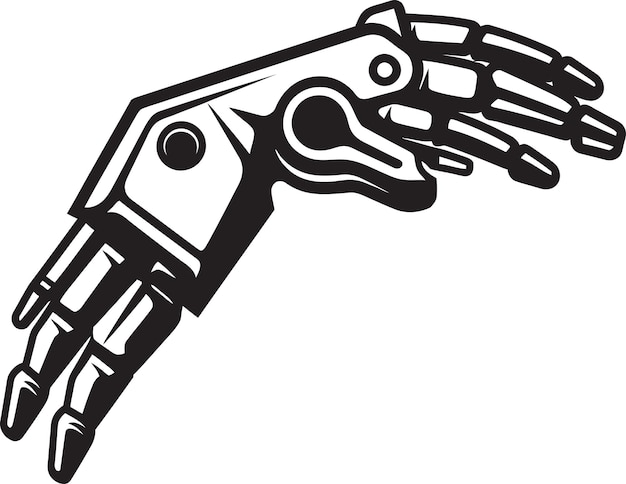 Advanced Vector Graphic of a Robotic Arm with Emphasis on Modern Mechanisms and High Tech Engineeri