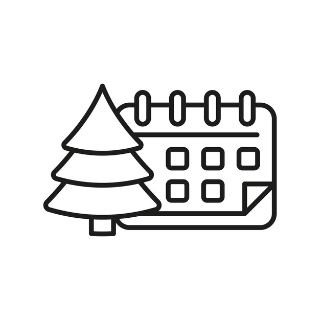 アドベント カレンダー クリスマス アイコン ベクトル 基本 デザイン シンプル モダン