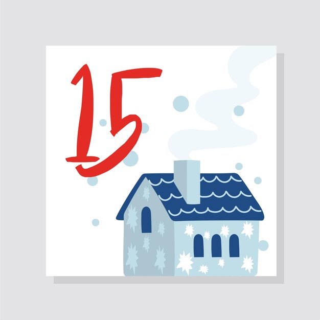 Advent calendar with number