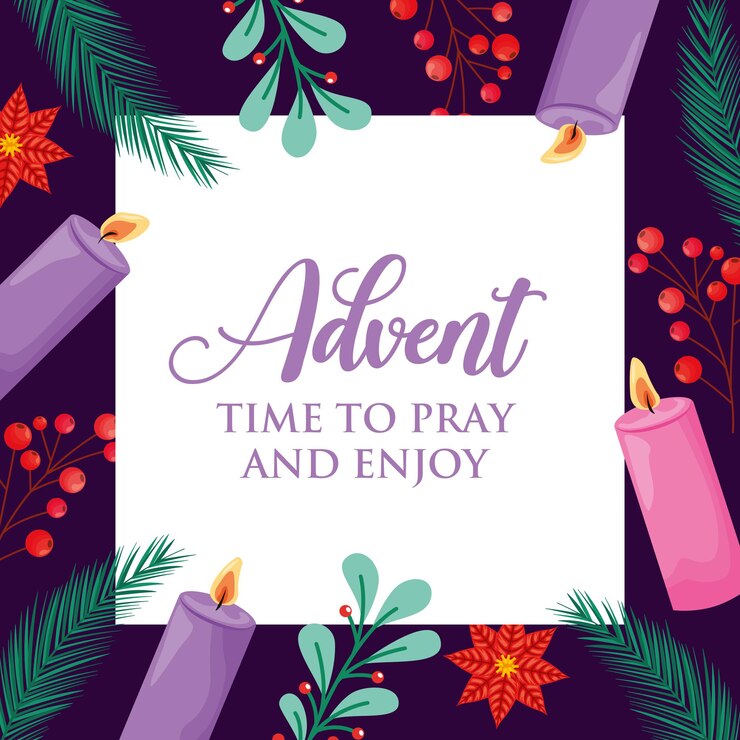Vector advent poster