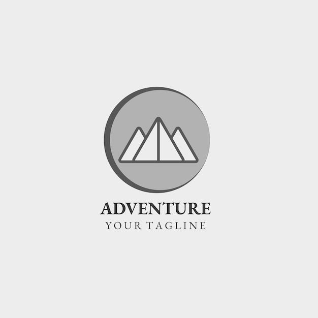 adventure abstract logo template vector eps 10