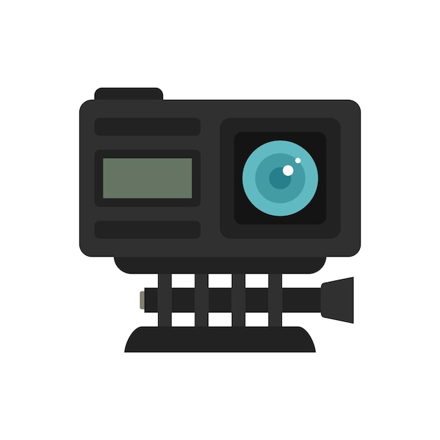 Vector adventure action camera icon flat illustration of adventure action camera vector icon isolated on white background