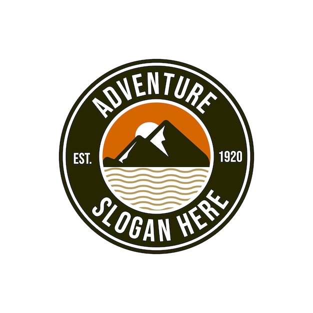 adventure camping logo design