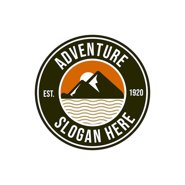 Adventure camping logo design