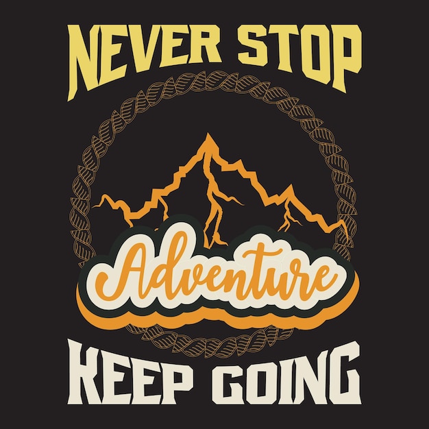 Adventure dark t shirt design