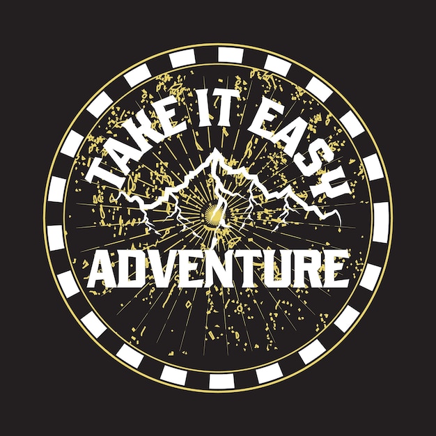 Vector adventure dark t shirt design