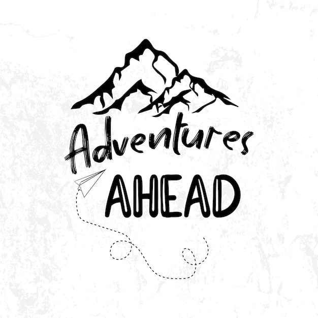 Adventure hand drowning typography tshirt design Adventure tshirt design