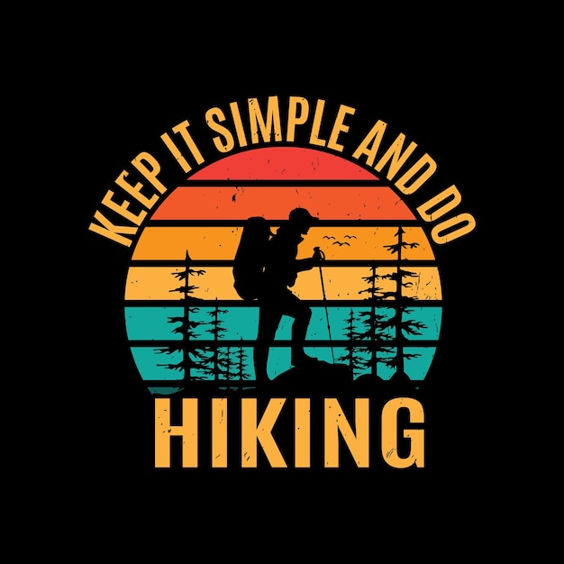 Adventure hiking t shirt design