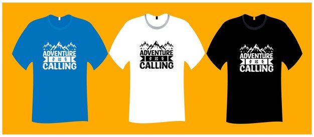 Adventure Is Calling SVG Camping T Shirt Design